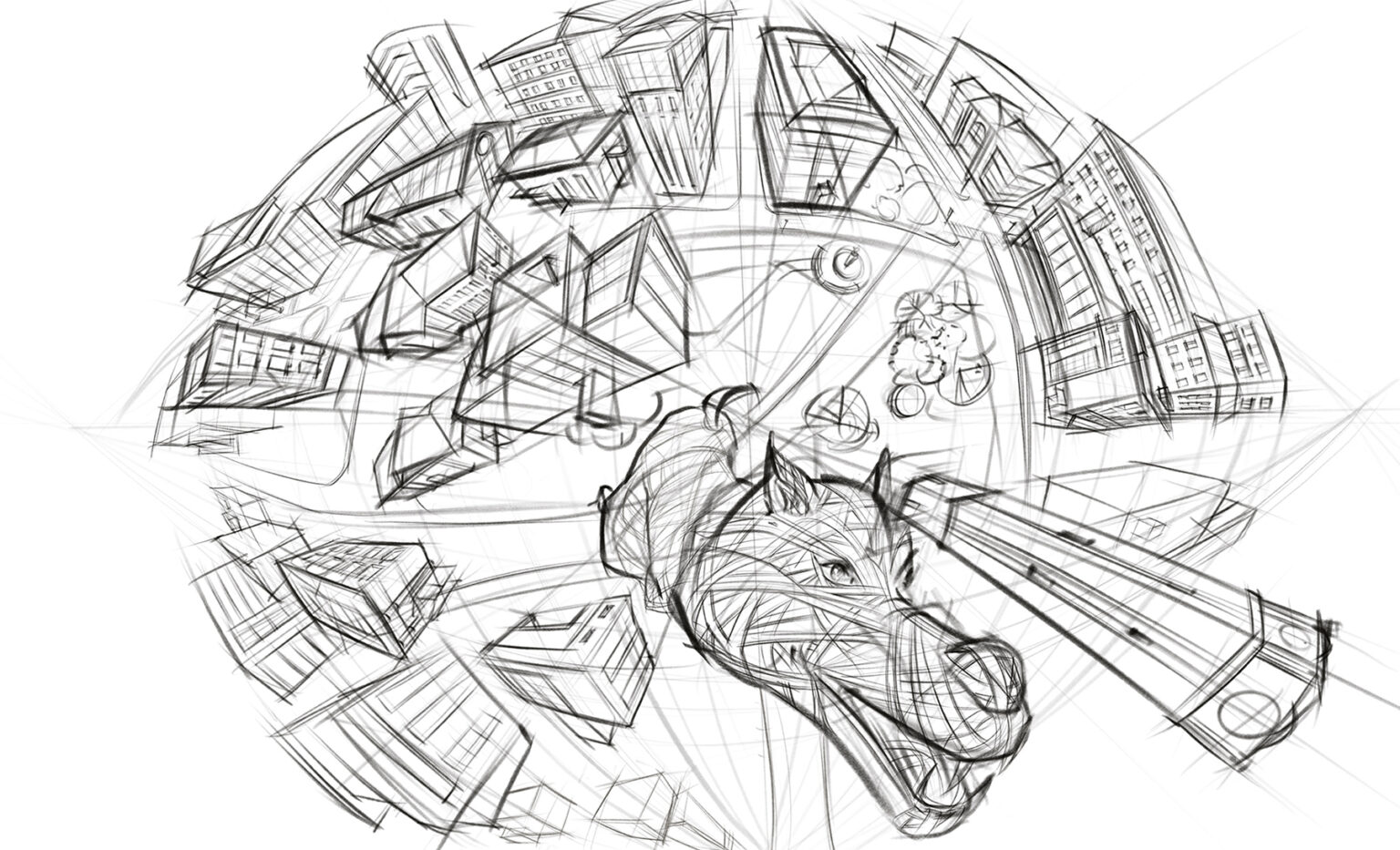 High Point Drawing 5-Point Perspective Drawing or Curvilinear Perspective – poradora
